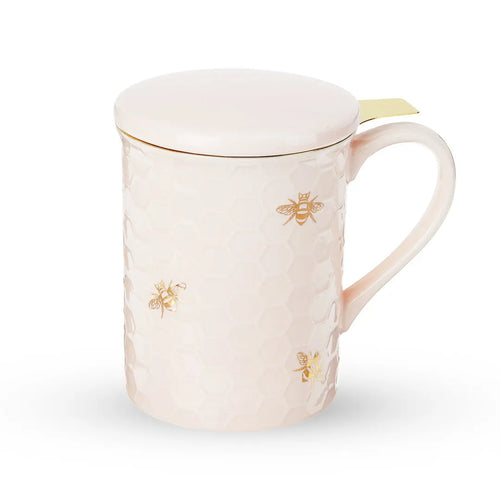Annette Honeycomb Ceramic Tea Mug & Infuser by Pinky Up Shefu choice