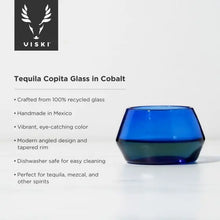 Load image into Gallery viewer, Tequila Copita Glass in Cobalt by Viski Shefu choice
