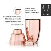 Load image into Gallery viewer, Copper Heavyweight Cocktail Shaker by Viski® Shefu choice
