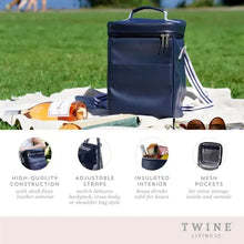 Load image into Gallery viewer, Cooler Backpack in Navy by Twine Living® Shefu choice
