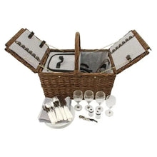 Load image into Gallery viewer, Cape Cod Wicker Picnic Basket by Twine® Shefu choice

