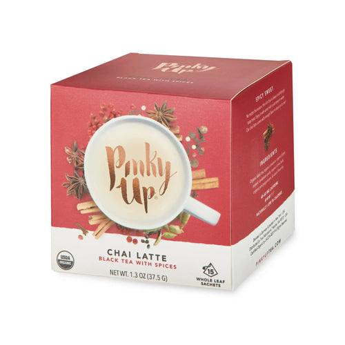 Chai Latte Pyramid Tea Sachets by Pinky Up Shefu choice