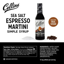 Carregar imagem no visualizador da galeria, 12.7 oz. Espresso Martini Simple Syrup by Collins TRUE
