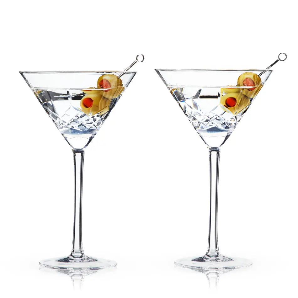 Admiral Crystal Martini Glasses, Set of 2 Viski