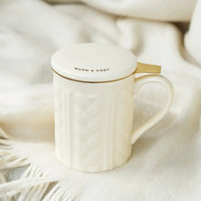 Carregar imagem no visualizador da galeria, Annette Knit Ceramic Tea Mug &amp; Infuser by Pinky Up Pinky Up (Accessories)
