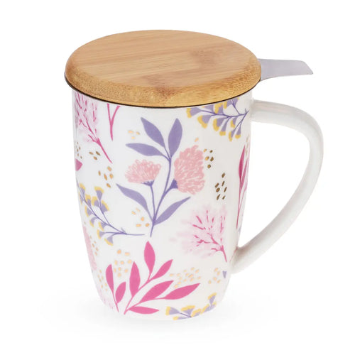 Bailey Botanical Bliss Ceramic Tea Mug & Infuser by Pinky Up TRUE