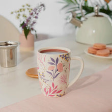 Cargar imagen en el visor de la galería, Bailey Botanical Bliss Ceramic Tea Mug &amp; Infuser by Pinky Up TRUE
