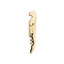 Load image into Gallery viewer, Belmont 24k Signature Double-Hinged Corkscrew in Gold Viski TRUE
