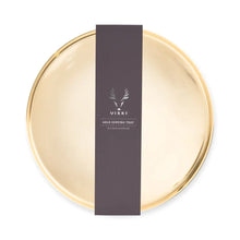 Cargar imagen en el visor de la galería, Belmont Round Serving Tray in Gold by Viski Viski
