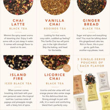 Load image into Gallery viewer, Chai Loose Leaf Tea Sampler by Pinky Up Shefu choice
