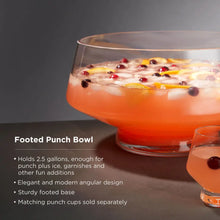 Carregar imagem no visualizador da galeria, Footed Punch Bowl by Viski Viski
