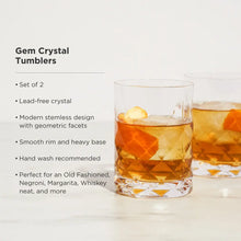 Carregar imagem no visualizador da galeria, Gem Crystal Tumblers by Viski Viski
