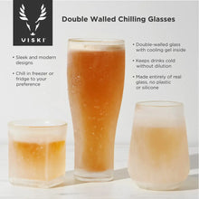 Cargar imagen en el visor de la galería, Glacier Double Walled Chilling Wine Glass by Viski Viski
