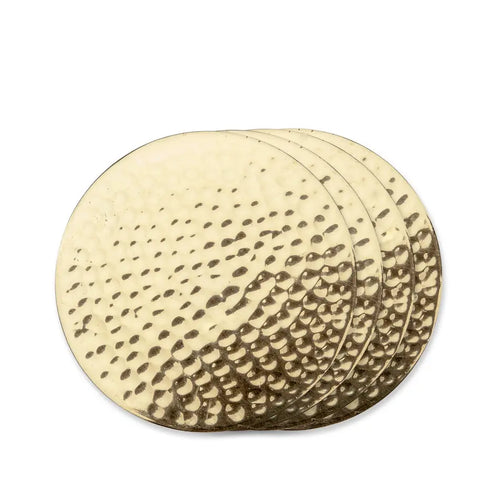 Hammered Brass Coasters by Viski Viski