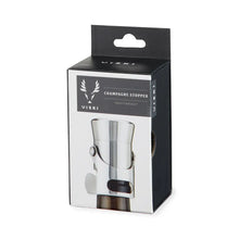 Charger l&#39;image dans la galerie, Harrison Heavyweight Champagne Stopper in Silver Viski Viski
