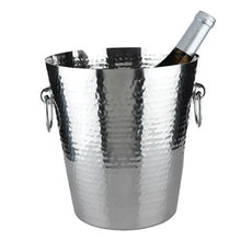 Charger l&#39;image dans la galerie, Irving Hammered Ice Bucket in Stainless Steel Viski
