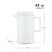 Lade das Bild in den Galerie-Viewer, Jona Matte Finish Teapot in White by Pinky Up Pinky Up (Accessories)
