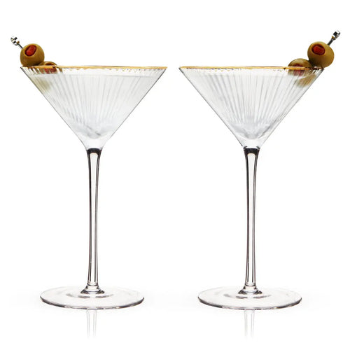 Meridian Crystal Martini Glasses Viski Viski