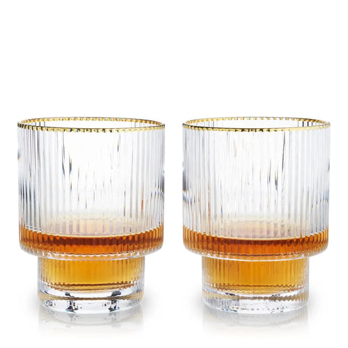 Meridian Crystal Tumblers, Set of 2 by Viski Viski