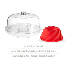 Charger l&#39;image dans la galerie, Multi-Functional Acrylic Server with Bundt Cake Mold Twine
