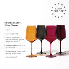 Charger l&#39;image dans la galerie, Nouveau Sunset Wine Glasses by Viski Shefu choice
