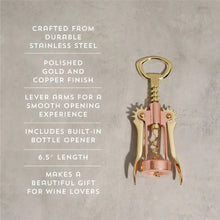 Load image into Gallery viewer, Old Kentucky Home: Copper and Gold Winged Corkscrew by Twine Twine

