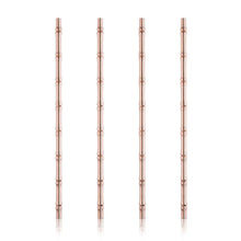 Charger l&#39;image dans la galerie, PACIFIC BAMBOO STRAWS IN COPPER SET OF 4 TRUE
