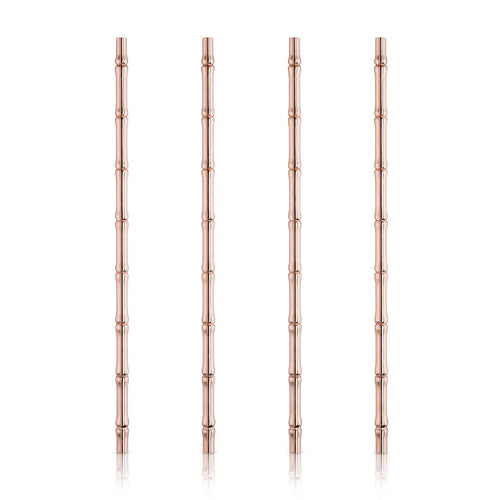 PACIFIC BAMBOO STRAWS IN COPPER SET OF 4 TRUE