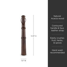 Carregar imagem no visualizador da galeria, PROFESSIONAL 12&quot; ACACIA WOOD MUDDLER Viski
