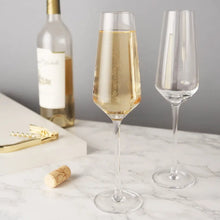 Charger l&#39;image dans la galerie, Raye Crystal Angled Champagne Flutes by Viski Viski
