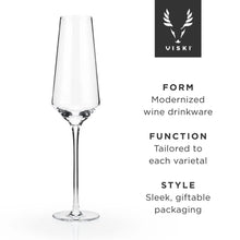 Load image into Gallery viewer, Raye Crystal Angled Champagne Flutes by Viski Viski
