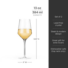 Load image into Gallery viewer, Raye Crystal Angled Chardonnay Glasses Viski Viski
