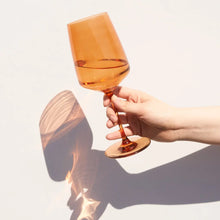 Cargar imagen en el visor de la galería, Reserve Nouveau Crystal Wine Glasses in Amber Viski Viski
