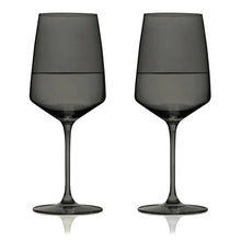 Cargar imagen en el visor de la galería, Reserve Nouveau Crystal Wine Glasses in Smoke Viski Viski
