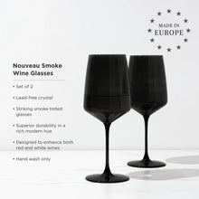 Load image into Gallery viewer, Reserve Nouveau Crystal Wine Glasses in Smoke Viski Viski
