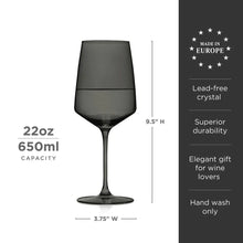 Carregar imagem no visualizador da galeria, Reserve Nouveau Crystal Wine Glasses in Smoke Viski Viski
