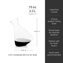 Lade das Bild in den Galerie-Viewer, Rolling Crystal Wine Decanter Viski Viski
