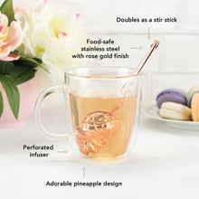 Lade das Bild in den Galerie-Viewer, Rose Gold Pineapple Tea Infuser by Pinky Up Pinky Up
