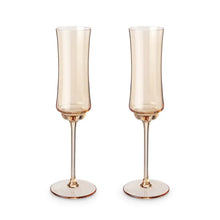 Load image into Gallery viewer, Tulip Champagne Flute in Amber by Twine Living Twine
