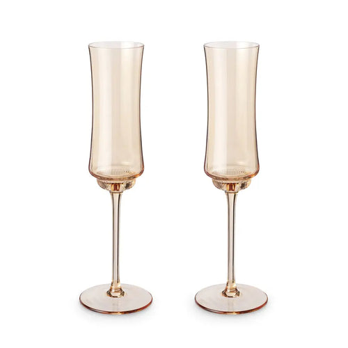 Tulip Champagne Flute in Amber by Twine Living Twine