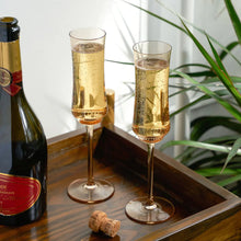 Load image into Gallery viewer, Tulip Champagne Flute in Amber by Twine Living Twine
