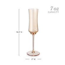 Load image into Gallery viewer, Tulip Champagne Flute in Amber by Twine Living Twine
