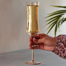 Load image into Gallery viewer, Tulip Champagne Flute in Amber by Twine Living Twine
