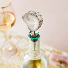Load image into Gallery viewer, White Geode Bottle Stopper by Twine Twine
