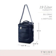 Charger l&#39;image dans la galerie, Cooler Backpack in Navy by Twine Living® Shefu choice
