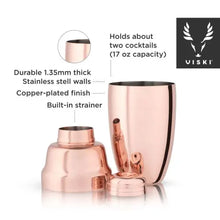 Lade das Bild in den Galerie-Viewer, Copper Heavyweight Cocktail Shaker by Viski® Shefu choice
