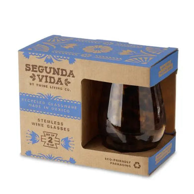 Tortuga Recycled Stemless Wine Glass Set by Twine Living Shefu choice