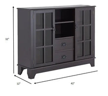 Charger l&#39;image dans la galerie, 42&quot; X 12&quot; X 32&quot; Espresso Mdf Cabinet Shefu choice
