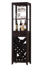 Charger l&#39;image dans la galerie, Modern Style Umber Finish Wood Wine Cabinet Shefu choice
