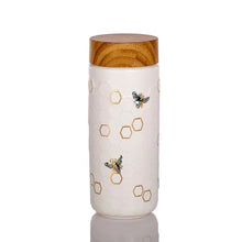 Charger l&#39;image dans la galerie, Honey Bee Ceramic Travel Mug / Gold 12.3 oz Shefu choice
